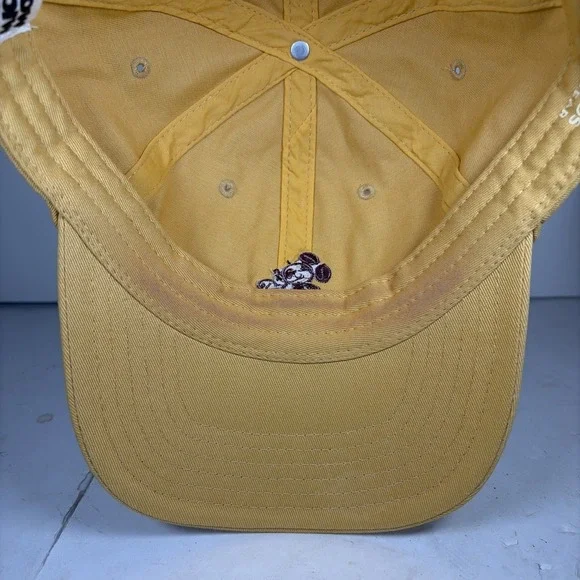 Disney Mickey Mouse & Friends Cartoon Mickey Yellow Strap Back Hat - Picture 7 of 10